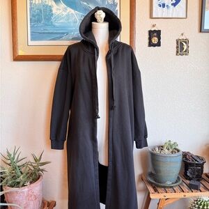 Stevie Hender Black Hooded Fleece Jacket